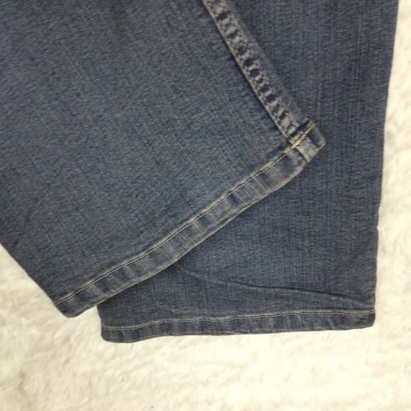 Merona Womens Jeans Boot Cut Blue Denim High Rise Medium Wash Long 12L - Picture 9 of 9